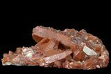 Natural, Red Quartz Crystal Cluster - Morocco #161091-2